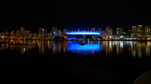 Vancouver and False Creek at Night
