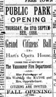 Celebrating the opening of Stanley Park