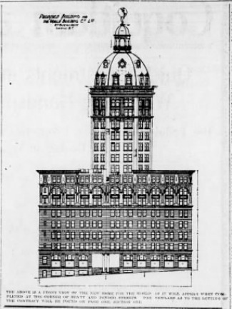 Proposed Building for the World Newspaper