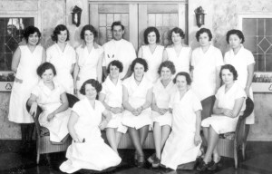 Ivor Bebb is in the back row and Maxine is in the front row on the left.  CVA 99-4100